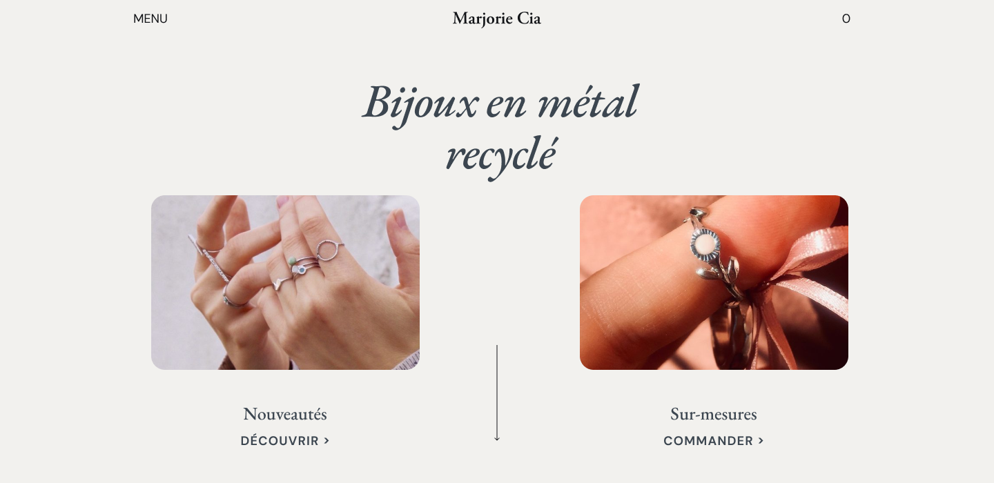 Maquette — Hero page d'accueil